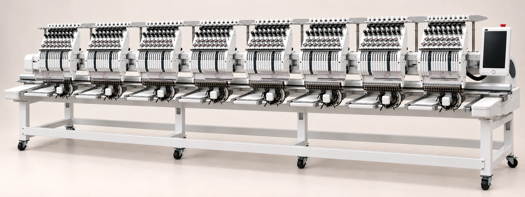 Máquina de bordado industrial Versat Global de 8 cabeças
